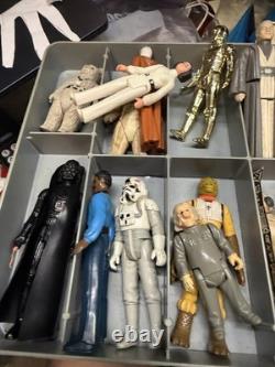 Vintage Star Wars Figures And Carrying Case