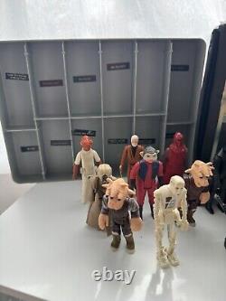 Vintage Star Wars Figures Carry Case 31 Characters Lot 1977-85 Original NO REPRO