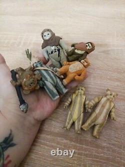 Vintage Star Wars Figures Ewoks LFL 80-90s Lot of 7