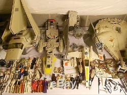 Vintage Star Wars Figures Imperial Shuttle AT-AT Ewok Village Falcon Luke Vader
