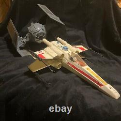 Vintage Star Wars Figures Veichles X-wing Tie Fighter Luke & Vader