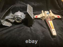 Vintage Star Wars Figures Veichles X-wing Tie Fighter Luke & Vader