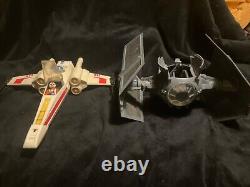 Vintage Star Wars Figures Veichles X-wing Tie Fighter Luke & Vader