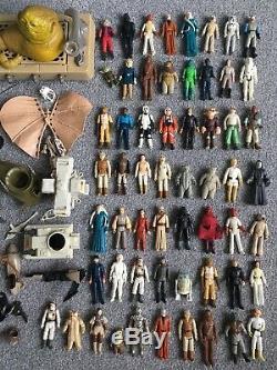 Vintage Star Wars Figures x56 And Vehicles Job Lot