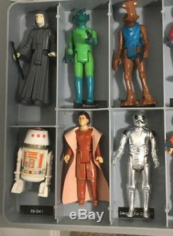 Vintage Star Wars First 21 Figures Original Case Insert Complete 24 FIGURE LOT