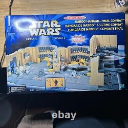 Vintage Star Wars Galoob NABOO HANGER Final Combat Episode I Action Fleet