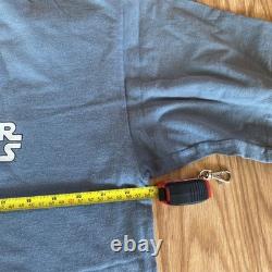 Vintage Star Wars Graphic T-Shirt 1995 Changes Double Sided Sing Stitch XL blue