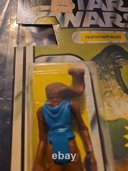 Vintage Star Wars Hammerhead 21 Back Kenner 1978 MOC Missing POP Unpunched