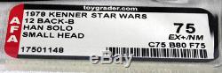 Vintage Star Wars Han Solo 12 Back-B Action Figure AFA 75 EX+/NM NO RESERVE