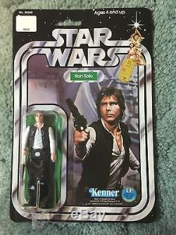 Vintage Star Wars Han Solo MOC Sealed 1977 Original 12B Back Rare