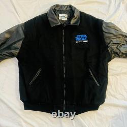 Vintage Star Wars ILM VFX CREW Episode 1 Leather Jacket RARE XL Phantom Menace