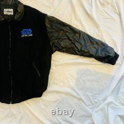 Vintage Star Wars ILM VFX CREW Episode 1 Leather Jacket RARE XL Phantom Menace