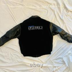 Vintage Star Wars ILM VFX CREW Episode 1 Leather Jacket RARE XL Phantom Menace