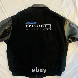 Vintage Star Wars ILM VFX CREW Episode 1 Leather Jacket RARE XL Phantom Menace
