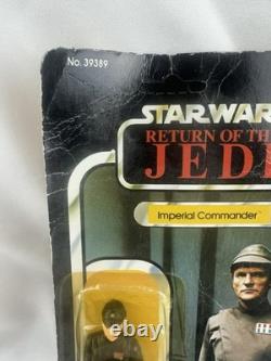 Vintage Star Wars Imperial Commander Kenner 1983 Card Unpunched 39389 HongKo NEW