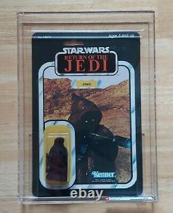 Vintage Star Wars JAWA AFA 80 80/80/90 RARE CLEAR BUBBLE! Return of Jedi 65 back