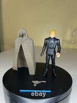 Vintage Star Wars JEDI LUKE SKYWALKER withCape & Blue Saber 1983 Kenner