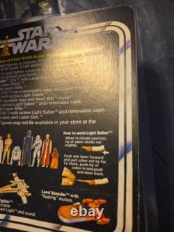Vintage Star Wars Jawa On Unpunched Card Missing POP Missing ONE THE ORIGINAL 12