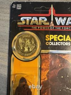 Vintage Star Wars Jawa POTF Coin Kenner 1985 Last 17 Power of the Force MOC