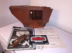 Vintage Star Wars Jawa Sandcrawler Complete Original & Instructions Works! Nice