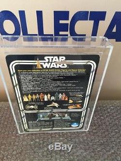 Vintage Star Wars KENNER 1978 AFA 85/85/85 C-3PO ANH 12 BACK-B MOC CLEAR BUBBLE