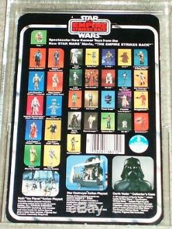 Vintage Star Wars KENNER 1980 AFA/CAS 80+ YODA Orange Snake ESB 32 back-B MOC