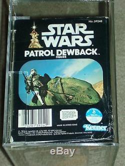 Vintage Star Wars KENNER AFA 75 PATROL DEWBACK FIGURE MISB SEALED BOX 1983