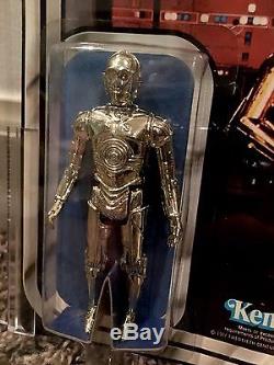 Vintage Star Wars KENNER Carded Figure C-3PO 12 Back-B AFA 80 WOW! ARCHIVAL