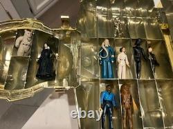 Vintage Star Wars Kenner 1983 C-3PO Action Figure Carrying Case with 12 Figures