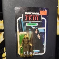 Vintage Star Wars Kenner 1984 ROTJ The Emperor 77 Back Bilingual UNPUNCHED MOC