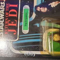 Vintage Star Wars Kenner 1984 ROTJ The Emperor 77 Back Bilingual UNPUNCHED MOC