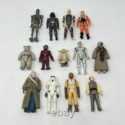 Vintage Star Wars Kenner Action Figures Lot 1977-1983 Ewok Yoda Stormtrooper