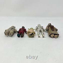 Vintage Star Wars Kenner Action Figures Lot 1977-1983 Ewok Yoda Stormtrooper