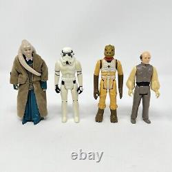 Vintage Star Wars Kenner Action Figures Lot 1977-1983 Ewok Yoda Stormtrooper