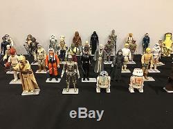 Vintage Star Wars Kenner Action Figures Lot of 45 with Original Weapons