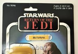 Vintage Star Wars Kenner CANADA ROTJ 77 Back Bib Fortuna MOC 1983 Sealed Figure