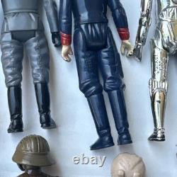 Vintage Star Wars Kenner Lot 13 Figures Hong Kong Jawa Luke Death Star Droid