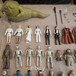 Vintage Star Wars Kenner Lot 55 Figures Accessories Darth Vader Storage Case