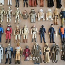 Vintage Star Wars Kenner Lot 55 Figures Accessories Darth Vader Storage Case