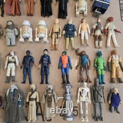 Vintage Star Wars Kenner Lot 55 Figures Accessories Darth Vader Storage Case