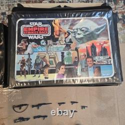 Vintage Star Wars Kenner Lot 55 Figures Accessories Darth Vader Storage Case