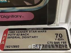 Vintage Star Wars Kenner Potf 92 Back Imperial Dignitary Afa 70 (70/85/85) Moc
