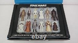 Vintage Star Wars Kenner Vinyl Mini Action Figure Collectors Carrying Case JR