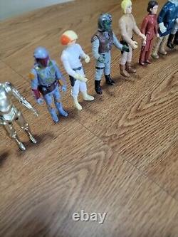 Vintage Star Wars LOT OF 11 Action Figures Original Kenner 1970s / 1980s