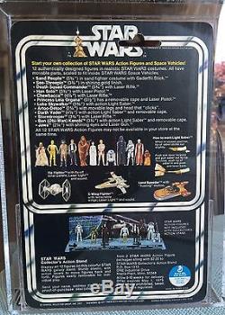 Vintage Star Wars LUKE SKYWALKER 12 Back-A AFA 85 NM+