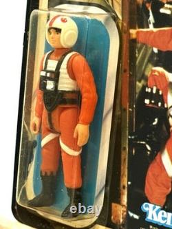 Vintage Star Wars LUKE X-WING ROTJ 77 Back 1983 Original Clear Bubble