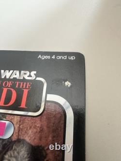 Vintage Star Wars LUMAT Ewok Return of the Jedi 79 Back With AFA Style Case ROTJ