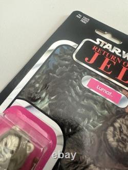 Vintage Star Wars LUMAT Ewok Return of the Jedi 79 Back With AFA Style Case ROTJ