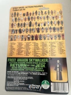 Vintage Star Wars LUMAT Ewok Return of the Jedi 79 Back With AFA Style Case ROTJ