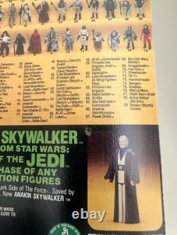 Vintage Star Wars LUMAT Ewok Return of the Jedi 79 Back With AFA Style Case ROTJ